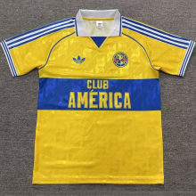 2026 Club America Yellow Retro Style Fans Soccer Jersey  (美洲）