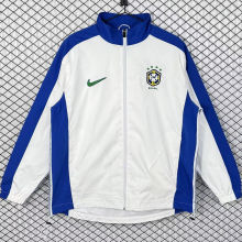 1998 Brazil Home White Retro Windbreaker