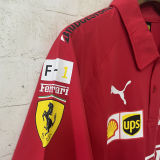 2026 Ferrari Red F1 POLO Team T-Shirt 有领