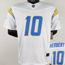HERBERT #10 Men's Los Angeles Chargers NFL Jersey 闪电