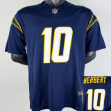 HERBERT #10 Men's Los Angeles Chargers NFL Jersey 闪电