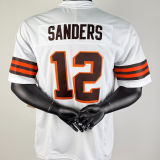 SANDERS #12 Men's Cleveland Browns NFL Jersey 布朗