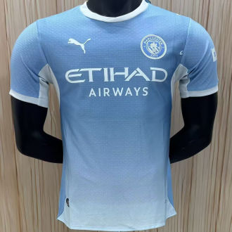 2026/27 Man City Home Blue Player Version Soccer Jersey