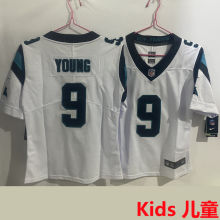 YOUNG #9 Carolina Panthers Kids NFL Jersey 黑豹