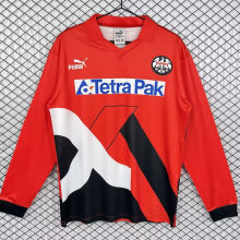 1993/1995 Frankfurt Home Red Retro Long Sleeve Soccer Jersey