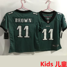 BROWN #11 Philadelphia Eagles Kids NFL Jersey 老鹰
