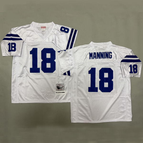 MANNING #18 Men's Indianapolis Colts Retro NFL Jersey  小马