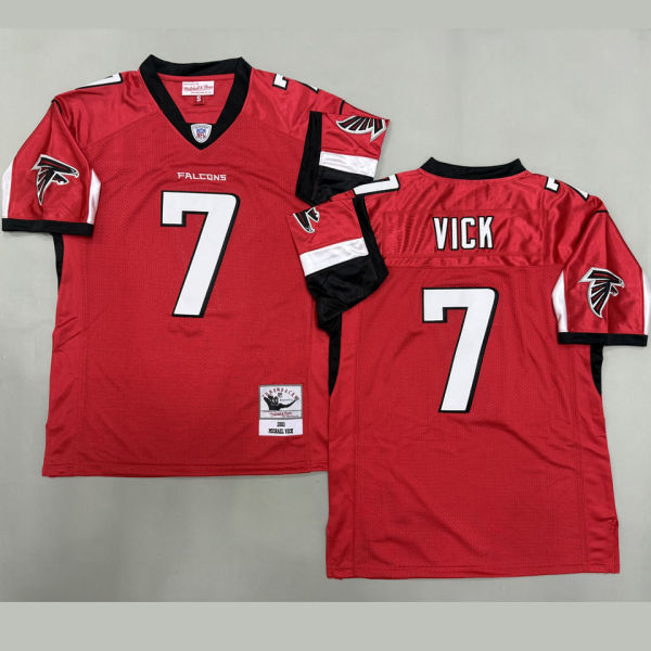 VICK #7 Men's Atlanta Falcons Retro NFL Jersey 猎鹰