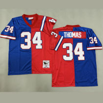 THOMAS #34 Men's Buffalo Bills Retro NFL Jersey 布法罗比尔
