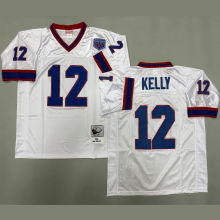 KELLY #12 Men's Buffalo Bills Retro NFL Jersey 布法罗比尔