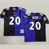 REED #20 Men's Baltimore Ravens Retro NFL Jersey 乌鸦