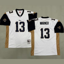 WARNER #13 Men's Los Angeles Rams Retro NFL Jersey 公羊