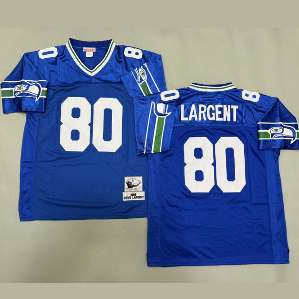 LARGENT #80 Seattle Seahawks Retro NFL Jersey 海鹰