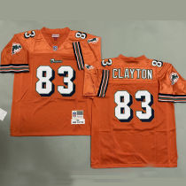 CLAYTON #83 Men's Miami Dolphins Retro NFL Jersey 海豚