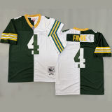 FAVRE #4 Men's Green Bay Packers Retro NFL Jersey 包装工