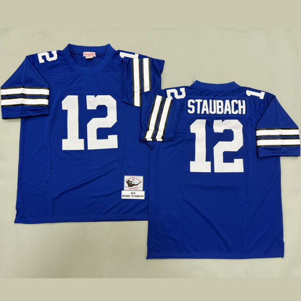 STAUBACH #12 Men's Dallas Cowboys Retro NFL Jersey 牛仔