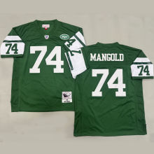 MANGOLD #74 Men's New York Jets Retro NFL Jersey 喷气机