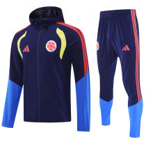 2026/27 Colombia Baby Blue Hoody Zipper Jacket