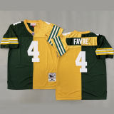 FAVRE #4 Men's Green Bay Packers Retro NFL Jersey 包装工