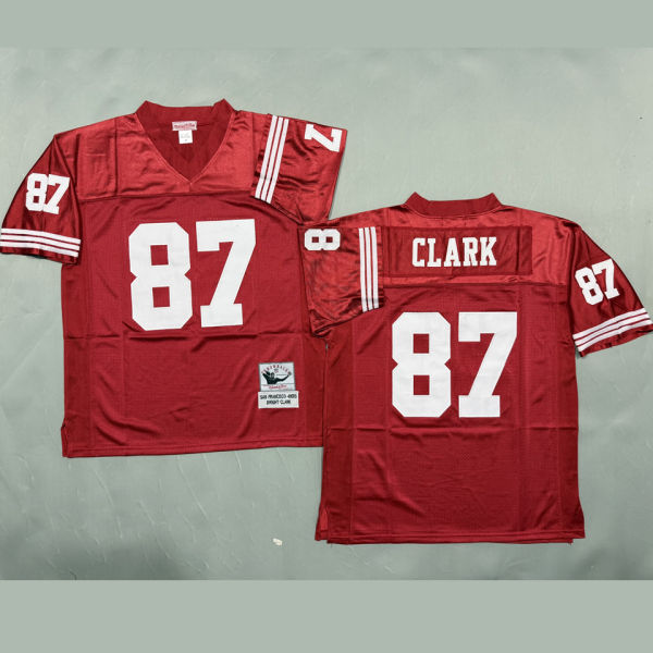 CLARK #87 Men's San Francisco 49ers Retro NFL Jersey 49人