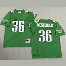 WESTBROOK #36 Men's Philadelphia Eagles Retro NFL Jersey 老鹰