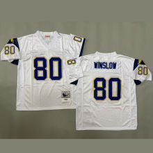 WINSLOW #80 Men's Los Angeles Chargers Retro NFL Jersey 闪电