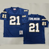TOMLINSON #21 Men's Los Angeles Chargers Retro NFL Jersey 闪电