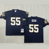 SEAU #55 Men's Los Angeles Chargers Retro NFL Jersey 闪电