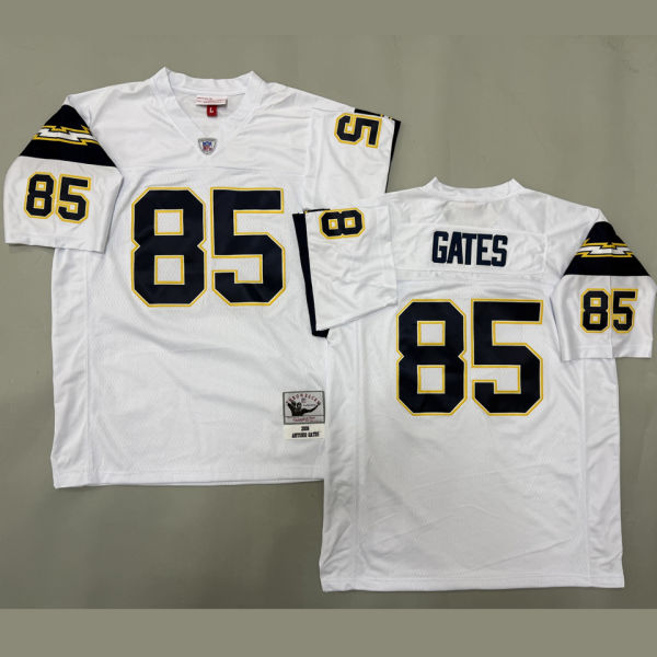 GATES #85 Men's Los Angeles Chargers Retro NFL Jersey 闪电