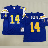FOUTS #14 Men's Los Angeles Chargers Retro NFL Jersey 闪电