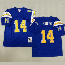 FOUTS #14 Men's Los Angeles Chargers Retro NFL Jersey 闪电