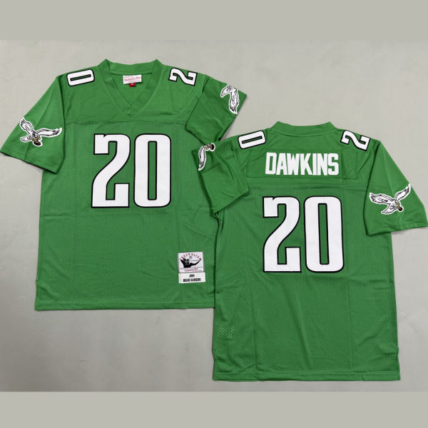 DAWKINS #20 Men's Philadelphia Eagles Retro NFL Jersey 老鹰