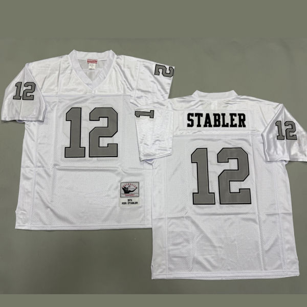 STABLER #12 Men's Las Vegas Raiders Retro NFL Jersey 突袭者