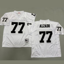 ALZADO #77 Men's Las Vegas Raiders Retro NFL Jersey 突袭者