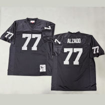 ALZADO #77 Men's Las Vegas Raiders Retro NFL Jersey 突袭者
