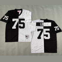 LONG #75 Men's Las Vegas Raiders Retro NFL Jersey 突袭者