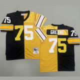GREENE #75 Men's Pittsburgh Steelers Retro NFL Jersey 钢人