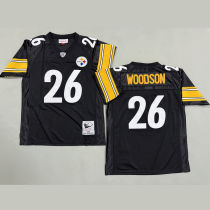 WOODSON #26 Men's Pittsburgh Steelers Retro NFL Jersey 钢人