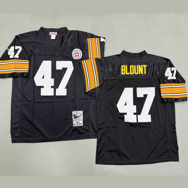 BLOUNT #47 Men's Pittsburgh Steelers Retro NFL Jersey 钢人