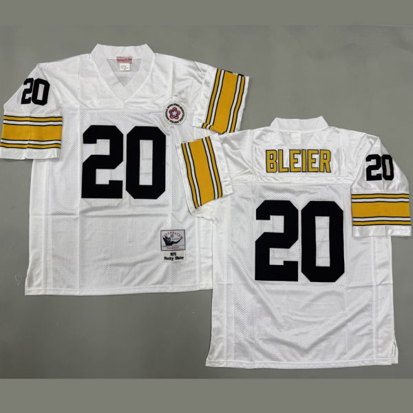 BLEIER #20 Men's Pittsburgh Steelers Retro NFL Jersey 钢人