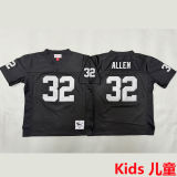 ALLEN #32 Las Vegas Raiders Retro Kids NFL Jersey 突袭者