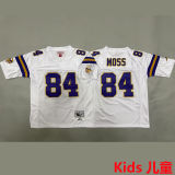 MOSS #84 Minnesota Vikings Retro Kids NFL Jersey 维京人
