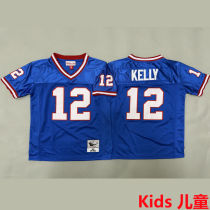 KELLY #12 Buffalo Bills Retro Kids NFL Jersey 布法罗比尔