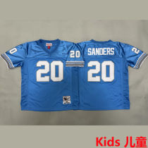 SANDERS #20 Detroit Lions Retro Kids NFL Jersey 雄狮