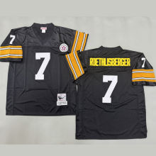 ROETHLISBERGER #7 Men's Pittsburgh Steelers Retro NFL Jersey 钢人