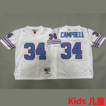 CAMPBELL #34 Tennessee Titans Retro Kids NFL Jersey 泰坦