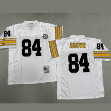 BROWN #84 Men's Pittsburgh Steelers Retro NFL Jersey 钢人