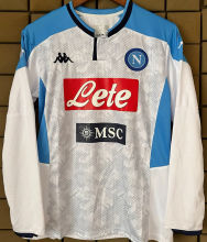 2019/2020 Napoli White Retro Long Sleeve Soccer Jersey