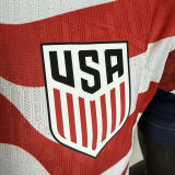 2026/27 U.S Home White And Red Player Version Soccer Jersey