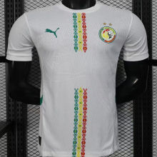 2025 Senegal Home White Player Version Jersey 2 Stars  2星